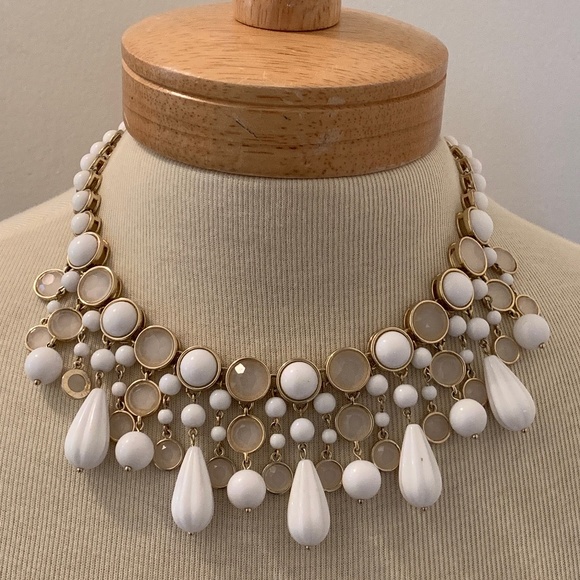 Banana Republic Jewelry - Banana Republic White Gold Color Necklace